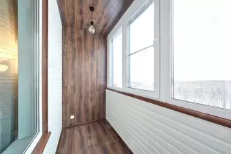 Дизайнерская отделка ламинатом с вагонкой под покраску