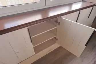 Создание кабинета и места хранения на лоджии 