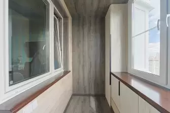 Создание кабинета и места хранения на лоджии 